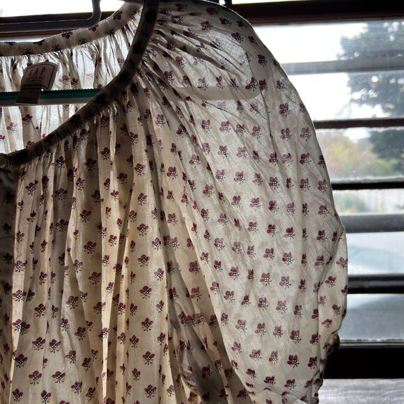 Doen x Gap Short Sleeve Block Print Blouse - Picture 2 of 4